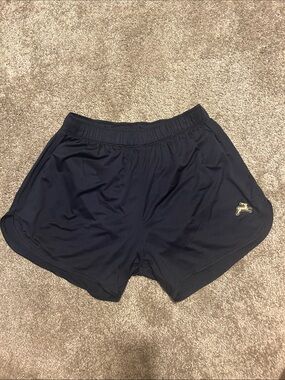Tracksmith Black Women's Running Shorts with Gold Logo